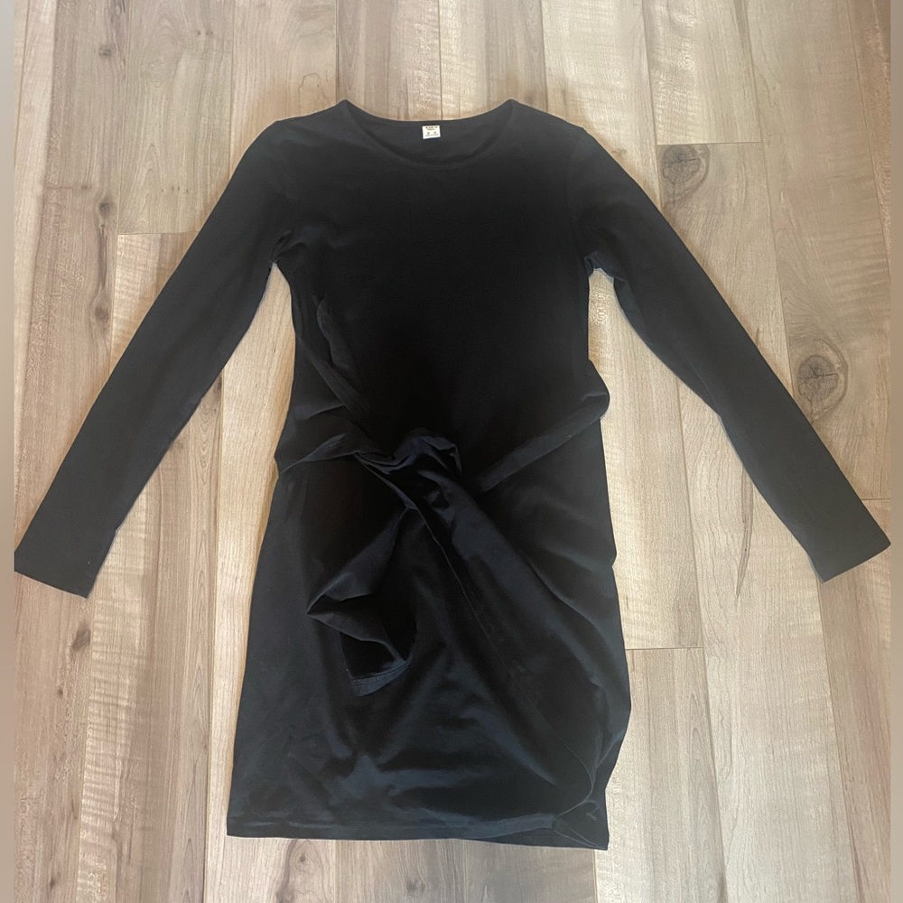 Girls Dress Solid Knot Front - SHEIN